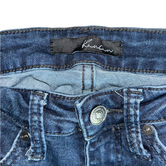 RANCAN High Rise Skinny Dark Wash Stretch Jegging Jeans Junior Size 3 (25 Waist) - Picture 5 of 8